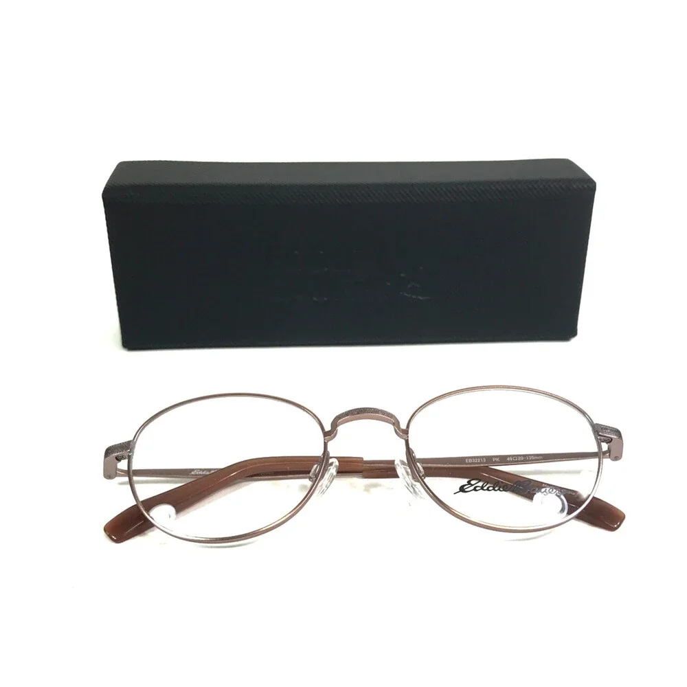 Eddie Bauer Eyeglasses Frames EB32213 PK Pink Rose Gold Oval Wire Rim 49-20-135